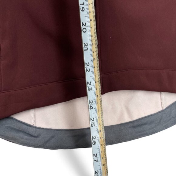 The North Face Apex Soft Shell Fleece Lined Burgundy Zip Jacket Women's Large - Picture 6 of 9
